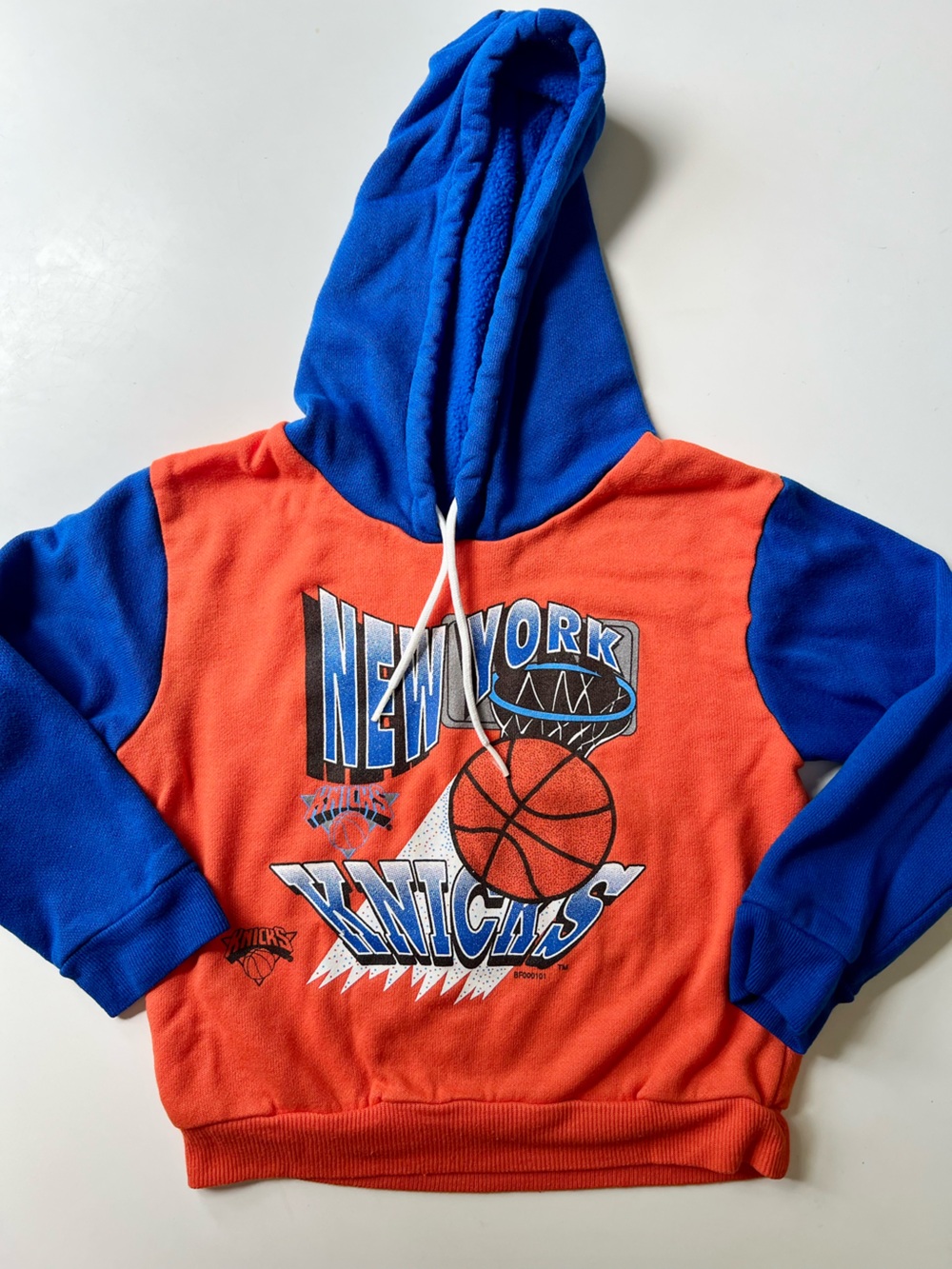 Vintage 90s Rare NBA New York Knicks Hoodie 3T